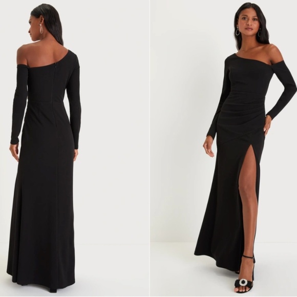 Lulus Dresses & Skirts - LULU's Prom Wedding Sexy Chic Modern Minimalistic Chic Assymetrical Maxi